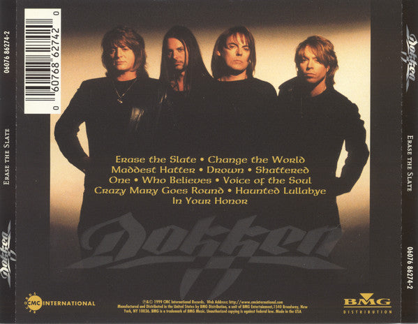 Dokken : Erase The Slate (CD, Album)