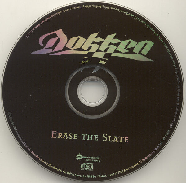 Dokken : Erase The Slate (CD, Album)