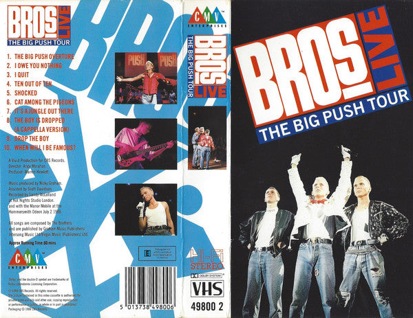 Bros : The Big Push Tour Live (VHS)