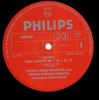 Beethoven*, Mozart*, Veronica Jochum Von Moltke*, Bamberger Symphoniker, Eugen Jochum : Beethoven: Piano Concerto No. 1 In C, Op. 15 / Mozart: Pianot Concerto In E Flat, K.449 (LP)