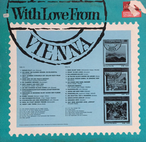 Various : With Love From Vienna (LP, Comp)