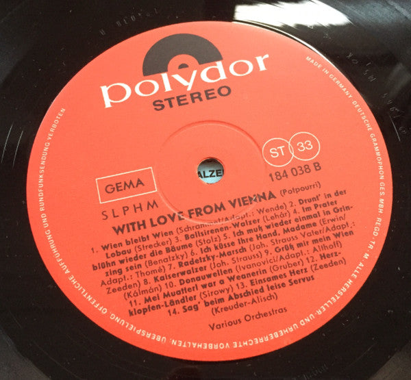 Various : With Love From Vienna (LP, Comp)