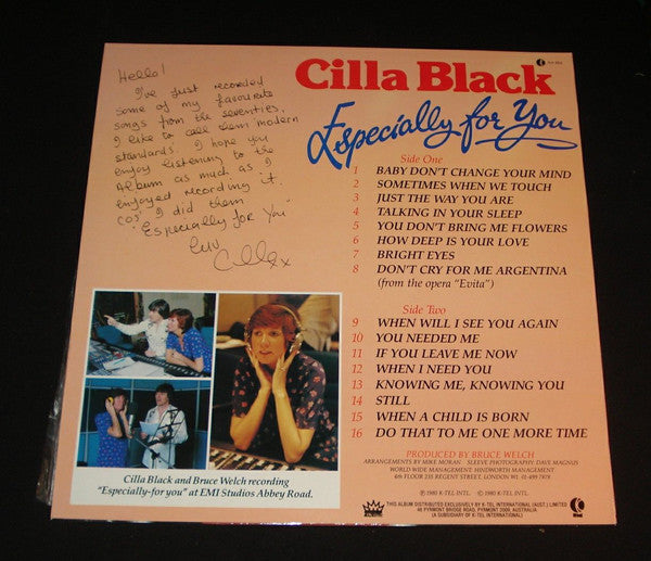 Cilla Black : Especially For You (LP, Album)