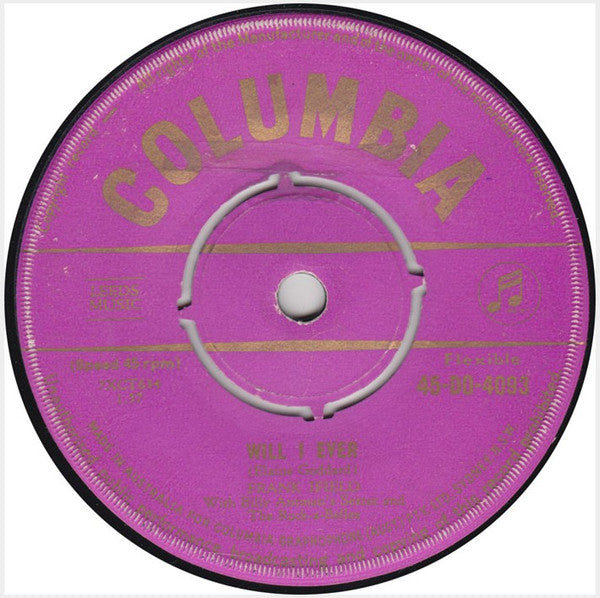 Frank Ifield With Billy Antman Sextet And The Rockabelles : Will I Ever (7")