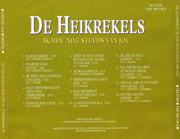 De Heikrekels : Ik Hou Nog Steeds van Jou (CD, Album)