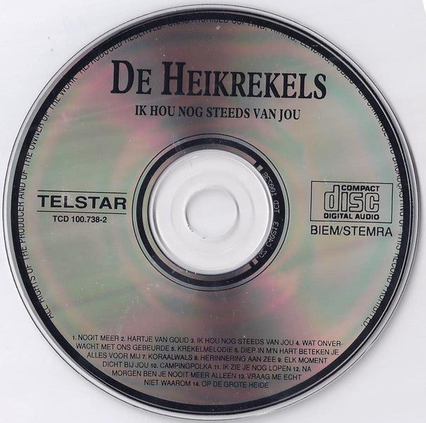 De Heikrekels : Ik Hou Nog Steeds van Jou (CD, Album)