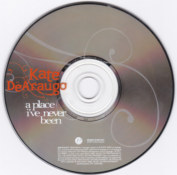 Kate DeAraugo : A Place I've Never Been (CD, Album)