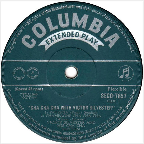 Victor Silvester And His Cha Cha Cha Rhythm : Cha Cha Cha With Victor Silvester (7", EP)
