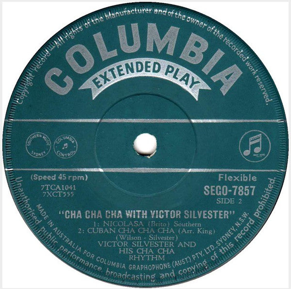 Victor Silvester And His Cha Cha Cha Rhythm : Cha Cha Cha With Victor Silvester (7", EP)