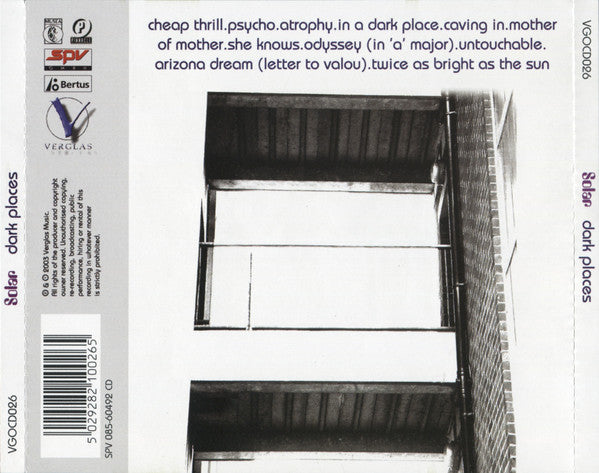 Solar (31) : Dark Places (CD, Album)