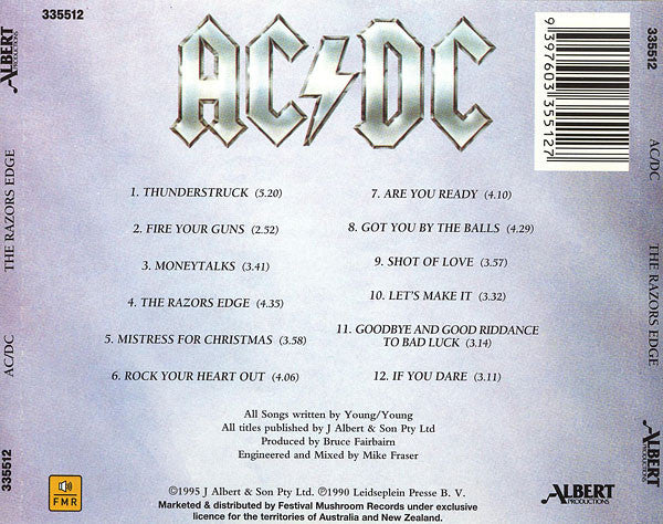 AC/DC : The Razors Edge (CD, Album, RE)