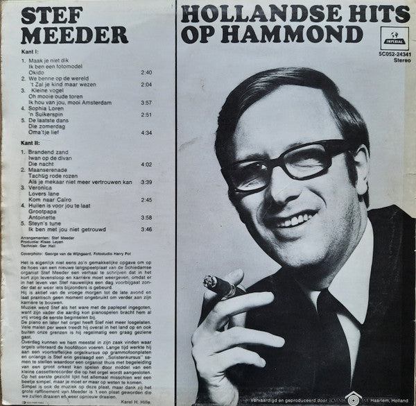 Stef Meeder : Hollandse Hits Op Hammond (LP, Album)