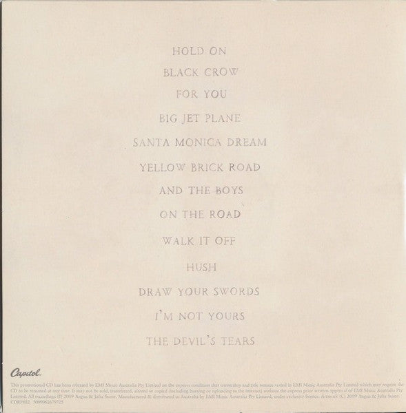 Angus & Julia Stone : Down The Way (CD, Album, Promo)