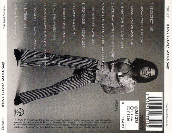 Lenny Kravitz : Mama Said (CD, Album)