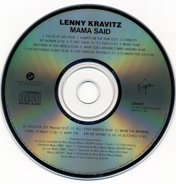 Lenny Kravitz : Mama Said (CD, Album)