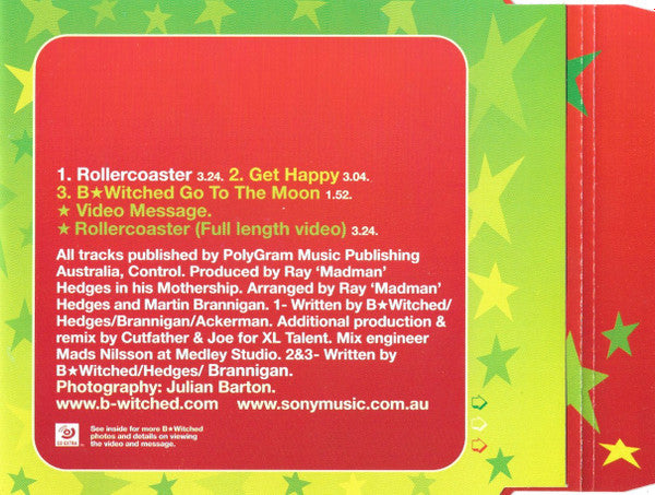 B*Witched : Rollercoaster (CD, Single, Enh)