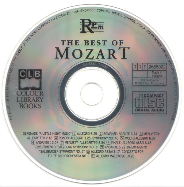 Wolfgang Amadeus Mozart : The Best Of Mozart (CD, Comp)