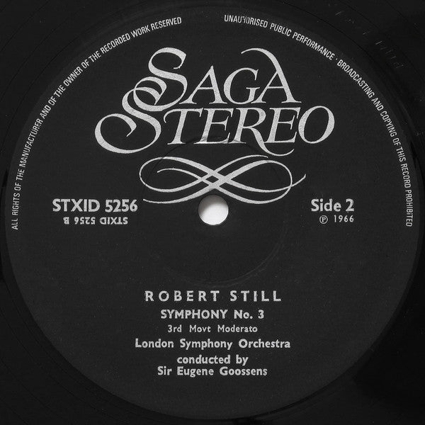 Robert Still, The London Symphony Orchestra*, Sir Eugene Goossens : Symphony No.3 In C (LP)