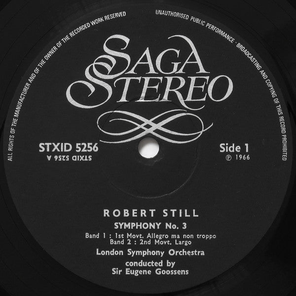 Robert Still, The London Symphony Orchestra*, Sir Eugene Goossens : Symphony No.3 In C (LP)
