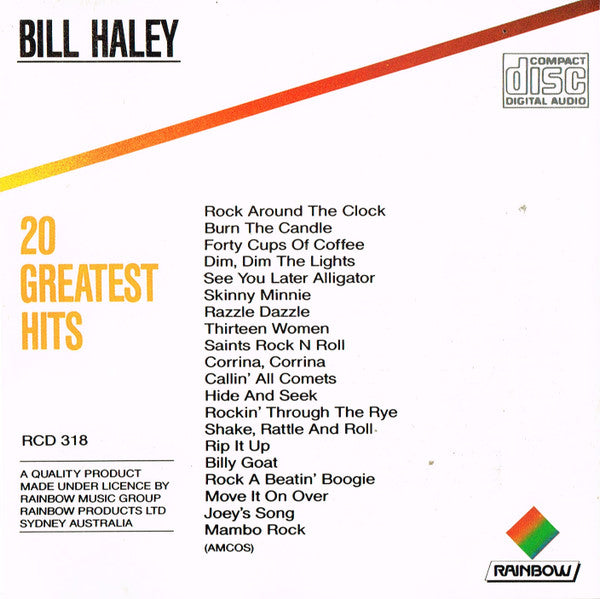 Bill Haley : 20 Greatest Hits (CD, Comp)