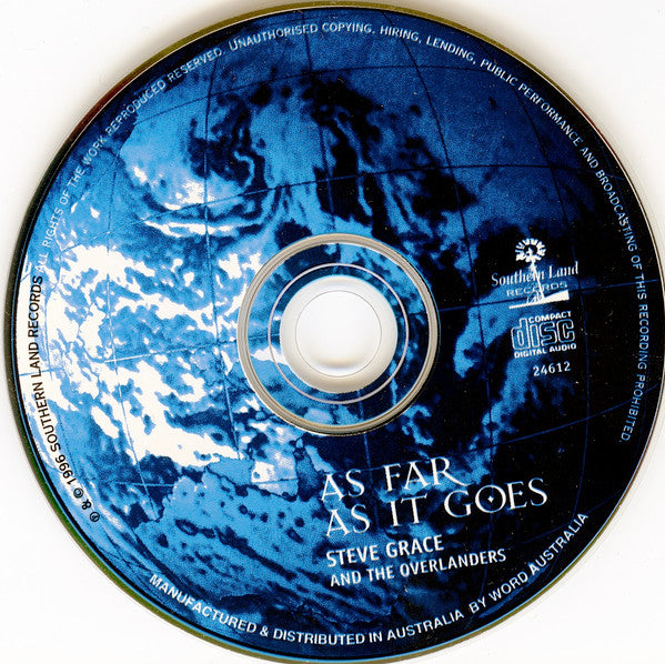 Steve Grace : As Far As It Goes (CD, Album)