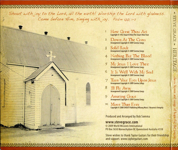 Steve Grace : Heritage (CD, Album)