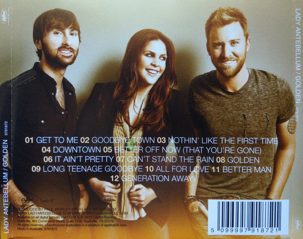 Lady Antebellum : Golden (CD, Album)