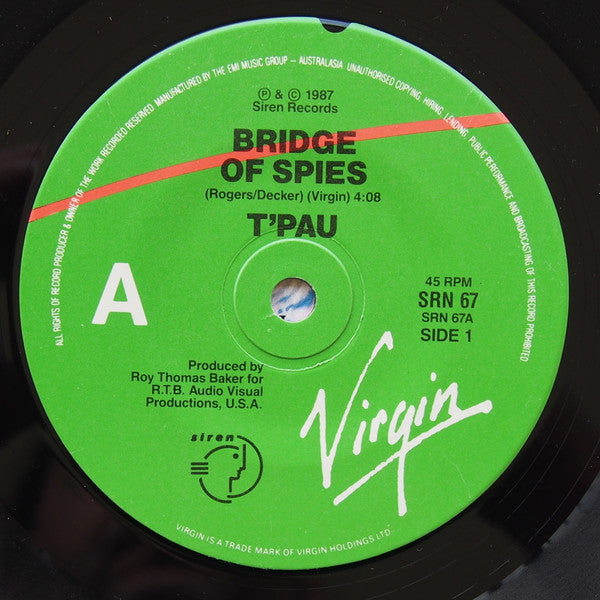 T'Pau : Bridge Of Spies (7", Single)