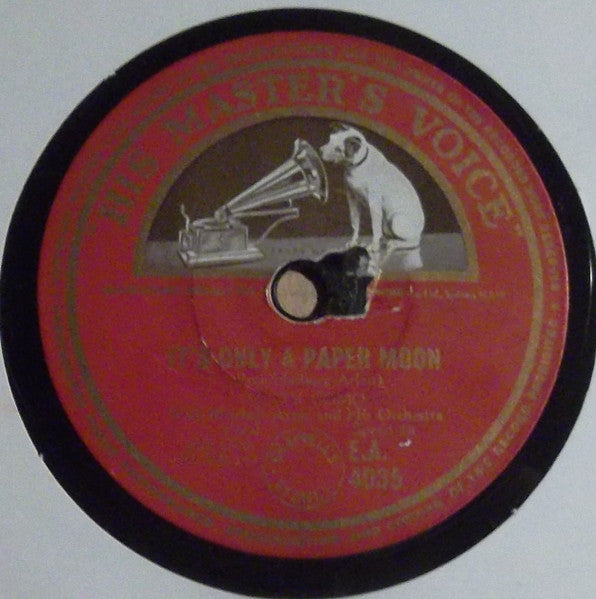 Perry Como : It's Only A Paper Moon / Please Mr. Sun (10")