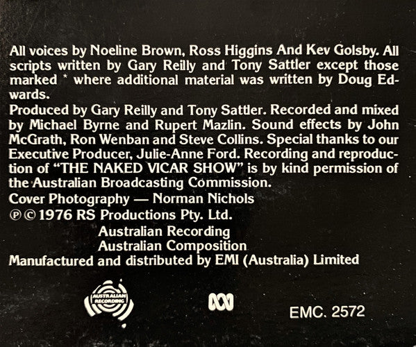 Noeline Brown, Ross Higgins and Kev Golsby : Son Of Naked Vicar (LP, Album)