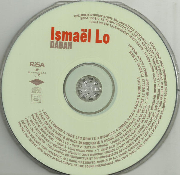 Ismaël Lô : Dabah (CD, Album)