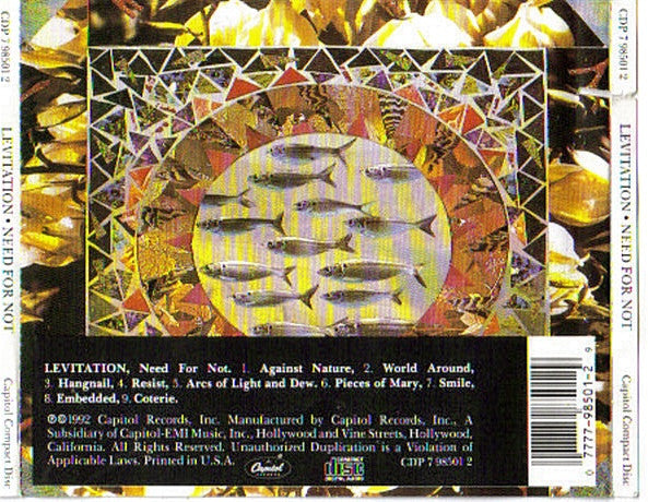 Levitation (2) : Need For Not (CD, Album)