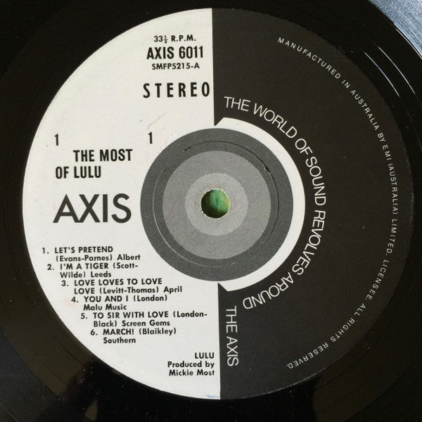 Lulu : The Most Of Lulu (LP, Comp)