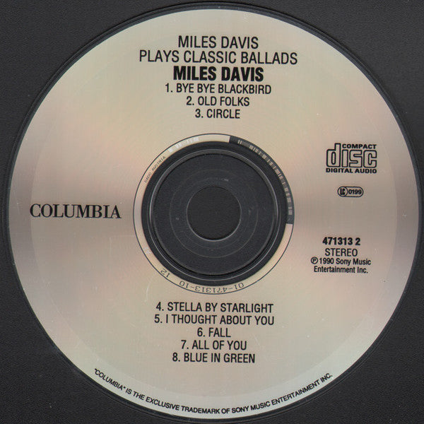 Miles Davis : Plays Classic Ballads (CD, Comp)