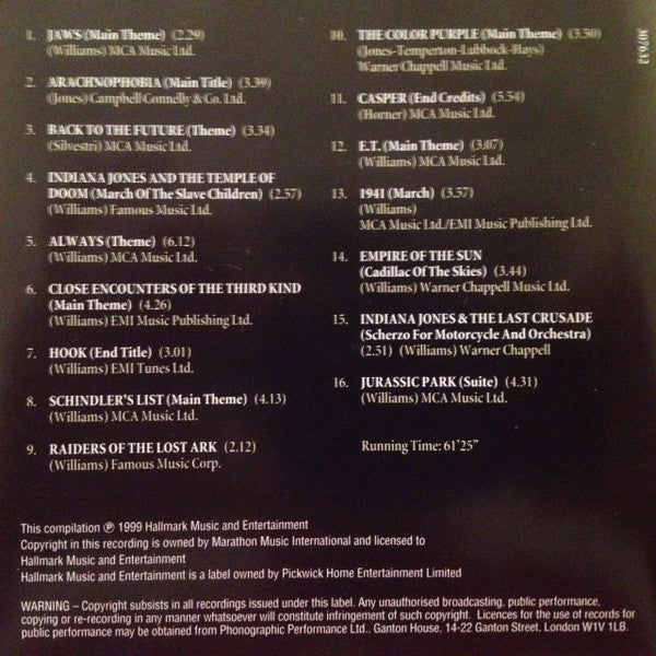 Fantasia : The Spielberg Connection (CD, Album, RE)