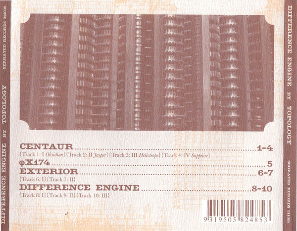 Topology : Difference Engine (CD)