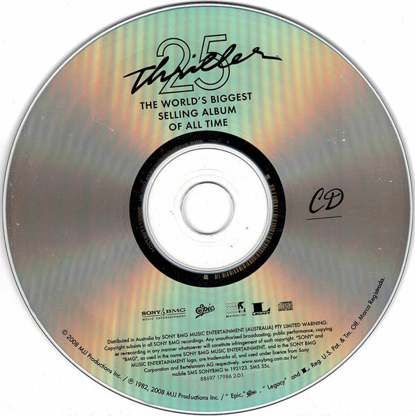Michael Jackson : Thriller 25 (CD, Album, RM, 25t + DVD, PAL, Bon)