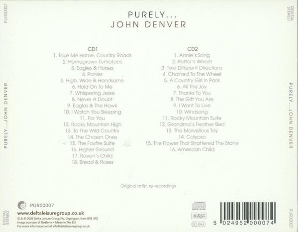 John Denver : Purely... (2xCD, Comp)