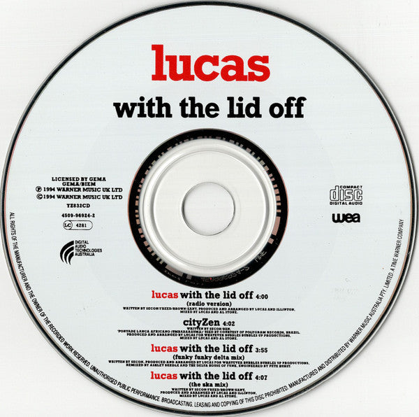 Lucas (2) : Lucas With The Lid Off (CD, Maxi, Car)