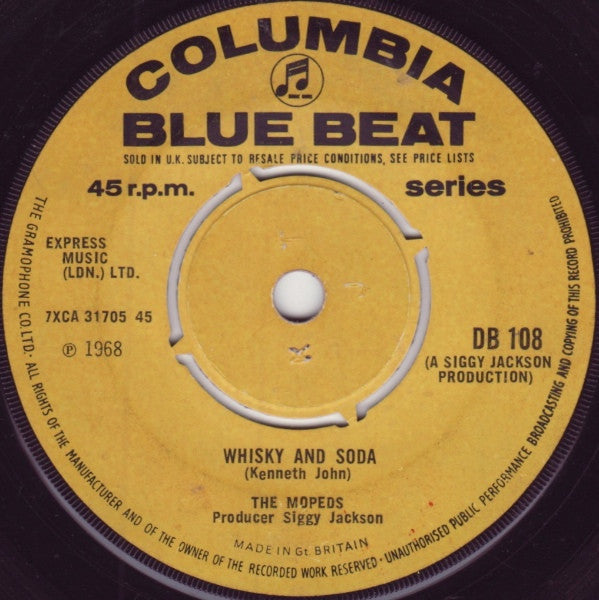 The Mopeds (2) : Whisky And Soda / Do It (7", Single)
