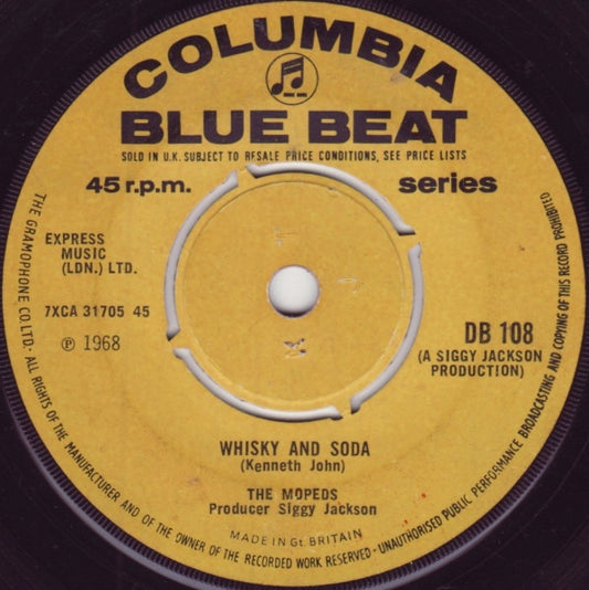 The Mopeds (2) : Whisky And Soda / Do It (7", Single)