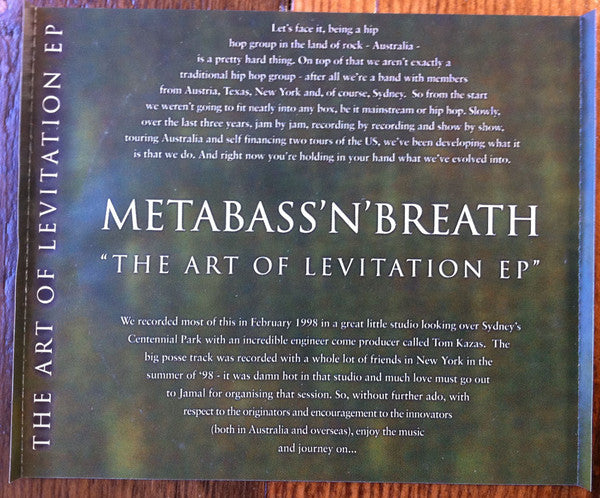 Metabass 'N' Breath : The Art Of Levitation EP (CD, EP)