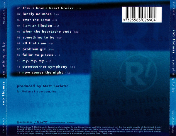 Rob Thomas : ...Something To Be (CD, Album)