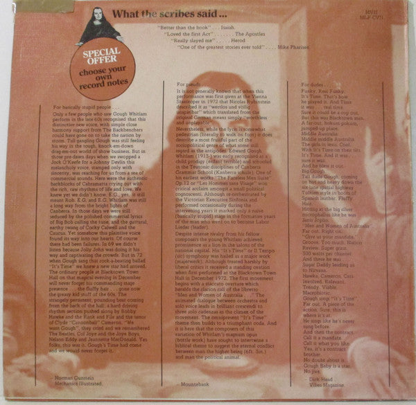 Peter Luck And Michael Carlton* : And The Word Was Gough (LP, Album)