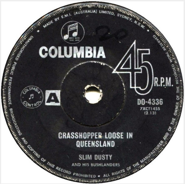 Slim Dusty And His Bushlanders : Return Of The Stockman (7", Single)