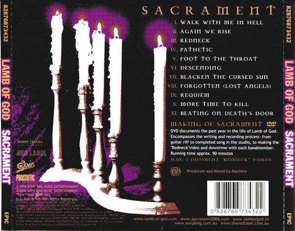 Lamb Of God : Sacrament (CD, Album + DVD-V, PAL)