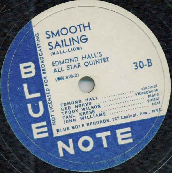 Edmond Hall's All Star Quintet : Rompin' In ’44 / Smooth Sailing	 (Shellac, 12", Scr)