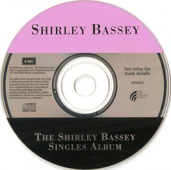 Shirley Bassey : The Shirley Bassey Singles Album (CD, Comp, RE, RM)
