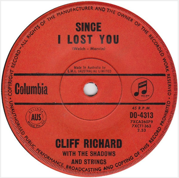 Cliff Richard & The Shadows : It'll Be Me (7", Single)
