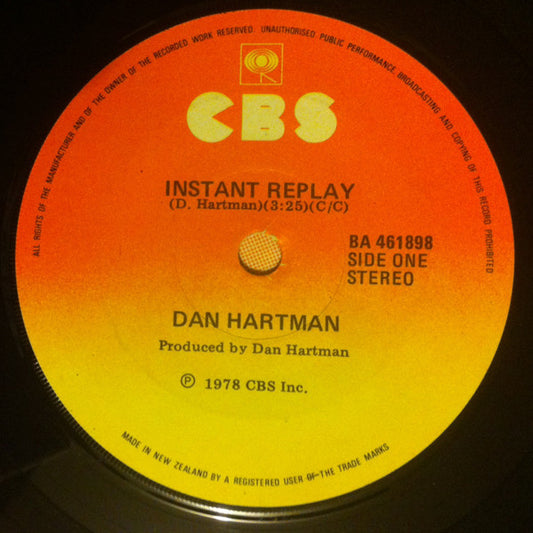Dan Hartman : Instant Replay (7", Single)